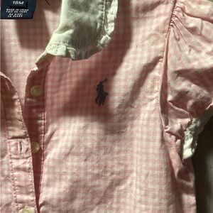 Polo by Ralph Lauren Pink Checkered Kids Shirt/Dress